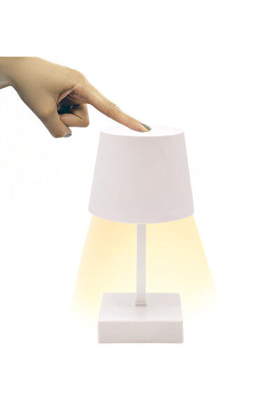 Genel Markalar BB-16 Dokunmatik Masa Lambası | Şarjlı & Ayarlanabilir Işık Seviyesi, Modern Alüminyum