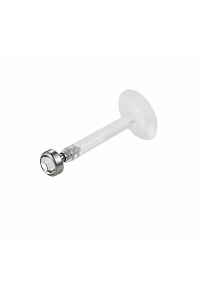 Bylin Takı Küçük Taşlı Bioplast Piercing / 1 adet