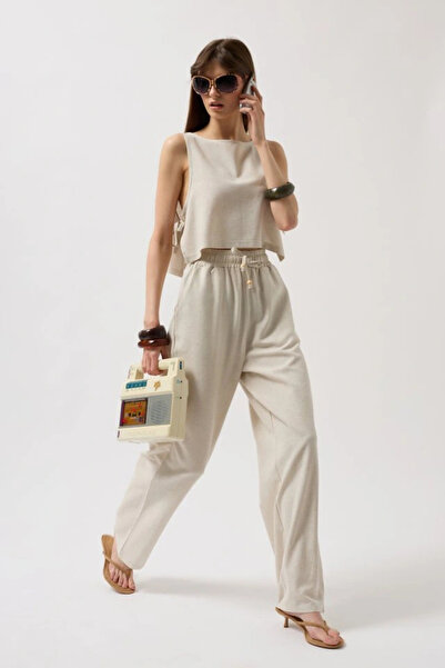 melira butik Πλαϊνή δεμένη Crop Μπλούζα