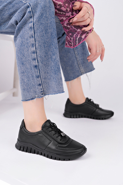 Deripabuc Pantofi din piele naturală pentru femei, negru, din piele, Dp79-0208