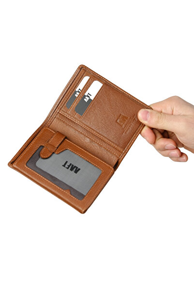 MFT Leather Design 2808 ALEX PORTOFEL DIN PIELE AUTENTICA TABA