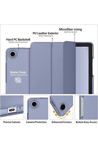 m.tk moveteck Galaxy Tab A9 8.7 Inch Tablet Case Smart Foldable with Smart Sleep Mode Sm-X110 (Compatible)