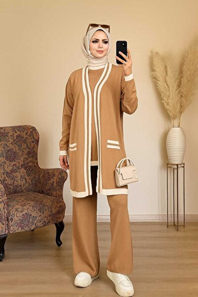 KAYA BUTİK Set de 3 piese: jachetă, pantaloni, bluză