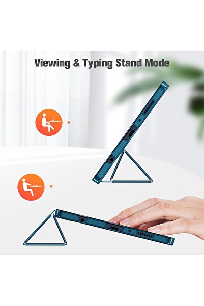m.tk moveteck Samsung Galaxy Tab A9 8.7 inç Tablet Kılıfı Akıllı Smart Uyku Modlu Katlanabilir Sm-X110 (UYUMLU)