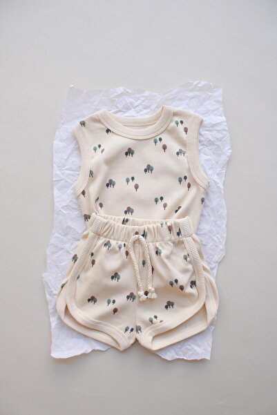 Oh La La Koala For Little Ones Ağaç Baskı Kaşkorse Atlet Şort Takım