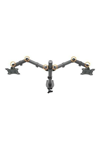COOYA Articulating Dual Monitor Mount Black