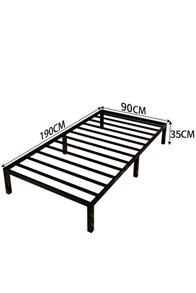 VariFurnx 190*90*35cm Single Bed Frame Metal Platform Bed Frame with 35cm Height Storage Heavy Duty Steel