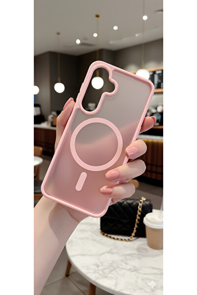 TechTrove Samsung Galaxy A56 Uyumlu Kılıf Renkli Buzlu Tasarım Sararmaz Magsa...