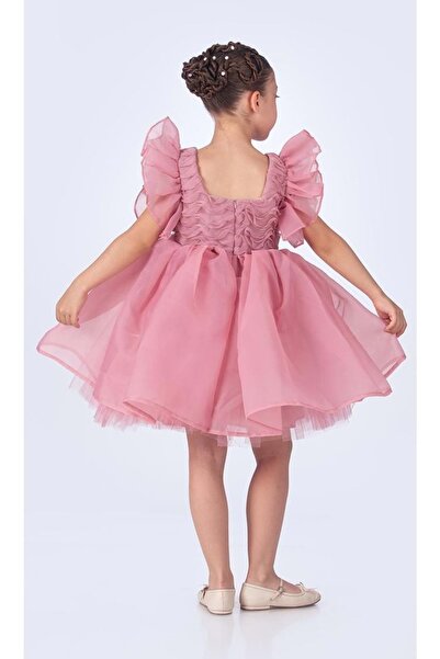 Mnk Baby&Kids Maronia Girl Princess Model Evening Dress - M00746 Dark Pink