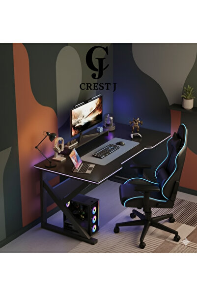 Crestj 120x60cm Computer Desk, Laptop Table, Study Desk, Modern and Simple De...