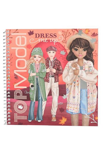 Top Model Dress Me Autumn Outfit Sticker Notebook