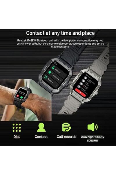 fulina Smart Watches for Men with Bluetooth Call (Answer/Make Call),New Fitness Tracker, (Black)