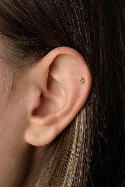 Safir Kuyumculuk Altın Top Top Tragus Piercing