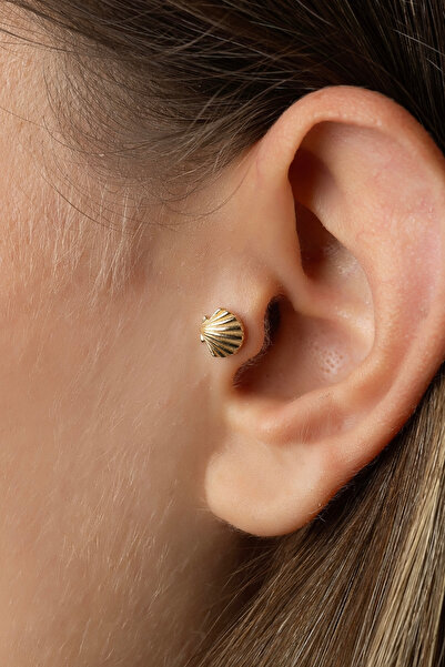 Safir Kuyumculuk Altın Denzi Kabuğu Tragus Piercing