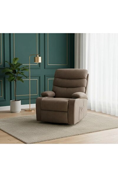 NZONE STORE Brown Rocking and Swivel Recliner Chair - Comfortable and Luxurious Design