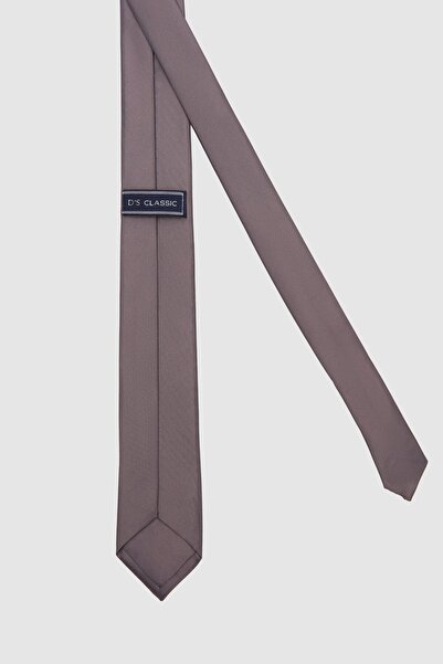 D'S Damat Ds Damat Gray Plain 5.5 cm Tie