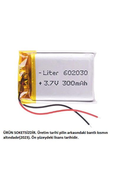 teknofone 602030 3.7v 300 Mah Lityum Polimer Pil
