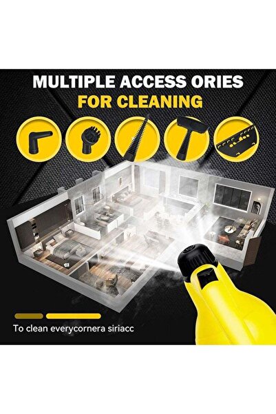 fulina Portable Handheld Steam Cleaner,Multifunctional High Temperature Pressurized Steam Cleaning Machine