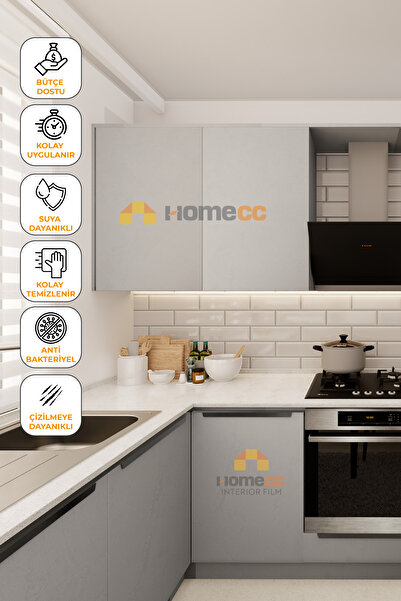 HOMECC İNTERİOR Yapışkanlı Folyo -Kendinden Yapışkanlı Duvar Kağıdı - Mobilya...