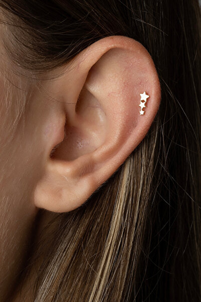 Safir Kuyumculuk Altın Yıldız Tragus Piercing