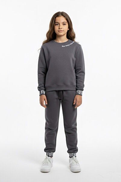 Mnk Baby&Kids Φούτερ για κορίτσια με στάμπα Fleece 3 κλωστών - MNK 416053   Κ...