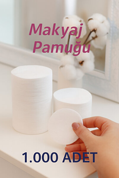 nistabolje 1000 Adet Makyaj Temizleme Pamuğu Makyaj Pedi Pamuk