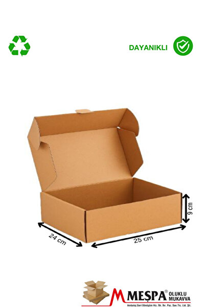 Markasız ucuz Küçük boy kargolama ve taşıma kutusu 50 li 25 x 24 x 9 KSK E dalga