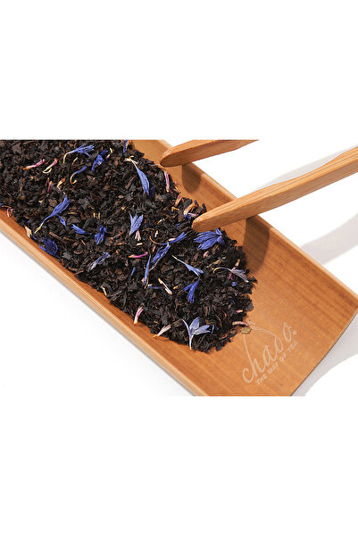 Chado Tea Blue Flowers Earl Grey İtalyan Bergamot ve Mavi Ebegümeci Çiçeği Harmanı Dökme Siyah Çay 50 Gr
