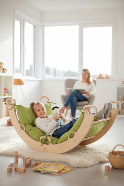 MONTETOYS Montessori Arch Ve Organik Pamuklu Yastık