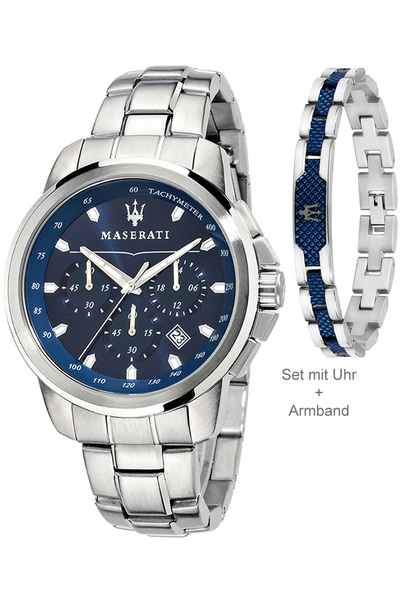 Maserati Mens Watch R8851121016, Quartz, 44mm, 5ATM