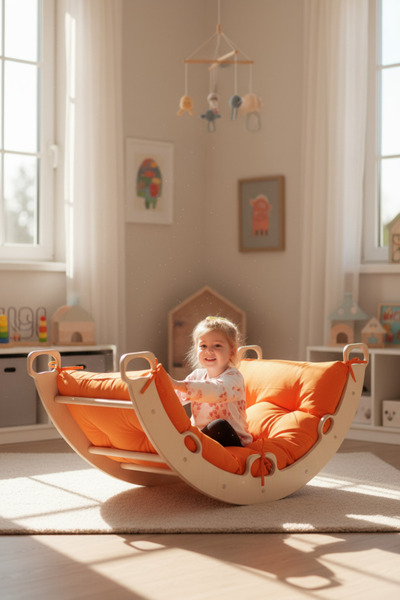 MONTETOYS Montessori Arch Ve Organik Pamuklu Yastık