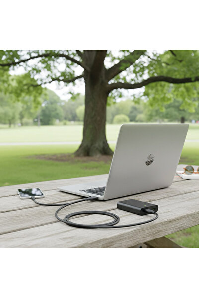 HP DHC-TC101-2M Black Type-C Fast Charge Cable