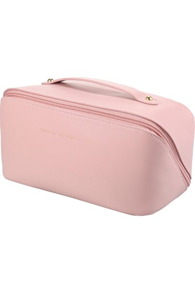 Streak Travel Makeup Cosmetic Bag Portable Bag Organizer Multifunctional - Brown