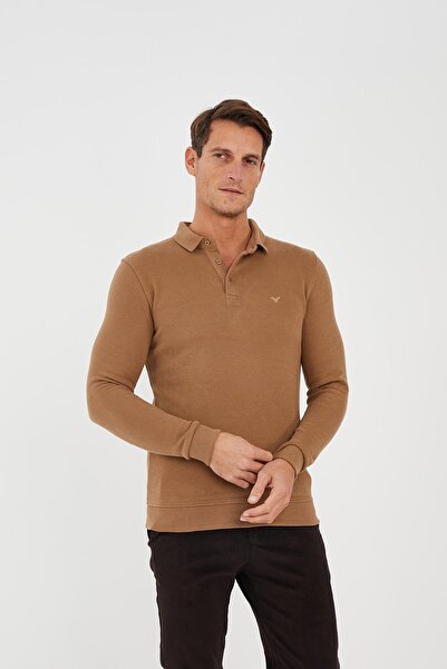 Maccali Men's Elite Comfort Basic Winter Safran Polo Neck T-Shirt