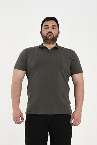 Maccali Ανδρικό Elite Comfort κοντομάνικο Basic καλοκαιρινό μπλουζάκι πόλο με λαιμόκοψη Χακί