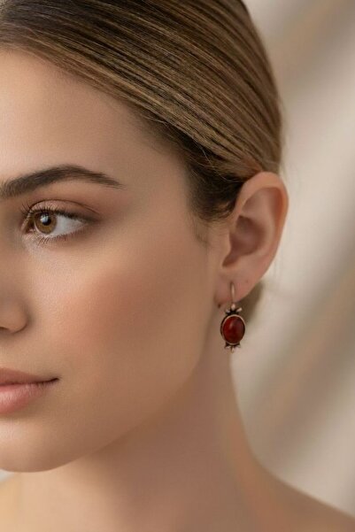 Süspüs Accessories Authentic Earrings with Agate Stone