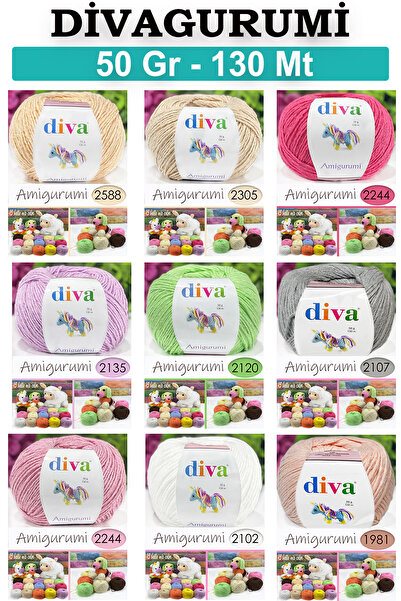 Diva İplik Divagurumi-2107 Açık Gri