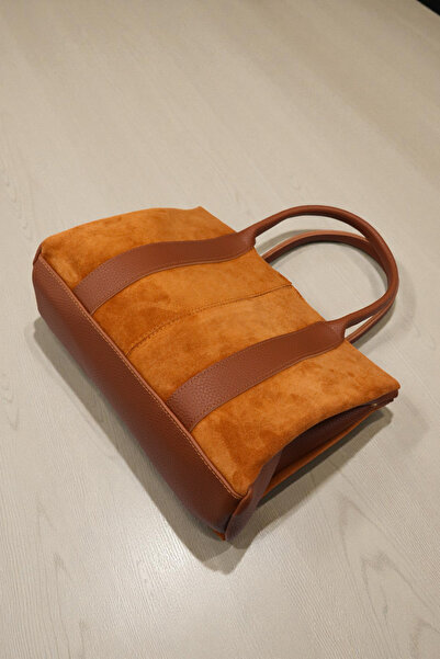 HFKY Women's Suede Handbag and Crossbody Bag. Shoulder Bag with Puppy.