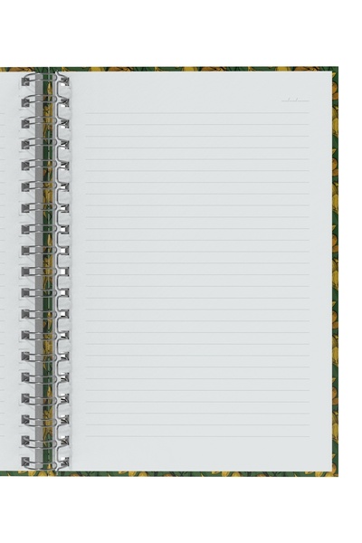 My Mia Art Magnolia-Mini Hard Cover Spiral Notebook, 12X17 cm