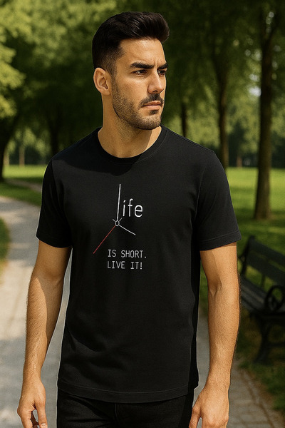 Maccali Ανδρικό μπλουζάκι με κοντό μανίκι με στάμπα με γράμματα