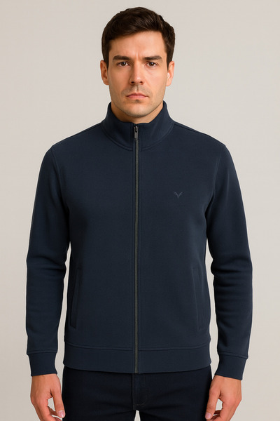 Maccali Чоловічий щоденний базовий светр з довгими рукавами, зимовий светр