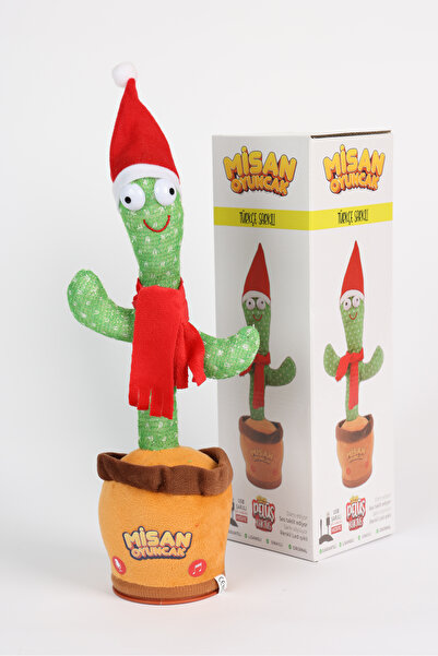 misan Türkçe Müzikli Konuşan Dans Eden Müzikli Işıklı Taklitçi Kaktüs Oyuncak