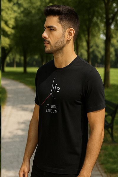 Maccali Ανδρικό μπλουζάκι με κοντό μανίκι με στάμπα με γράμματα