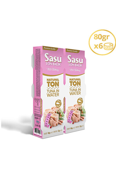 SASU Light Suda Ton Balığı 6x80 gr Bütün Dilim