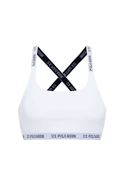 U.S. Polo Assn. Dámský bílý bustier s překříženými ramínky