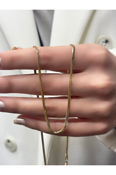 DİAMİNE PIRLANTA 14 Ayar Altın Balık Sırtı Kolye