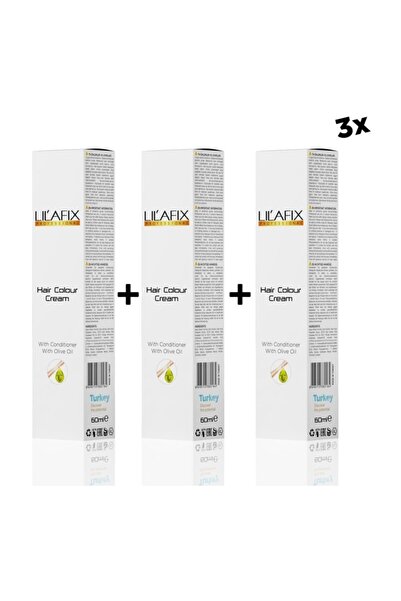 Lilafix 3'lü Tüp Boya 60 ml 1.0 Siyah