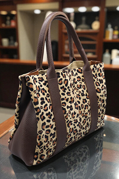 HFKY Women's Suede Handbag and Crossbody Bag. Shoulder Bag with Puppy.