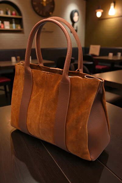 HFKY Women's Suede Handbag and Crossbody Bag. Shoulder Bag with Puppy.