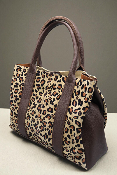 HFKY Women's Suede Handbag and Crossbody Bag. Shoulder Bag with Puppy.